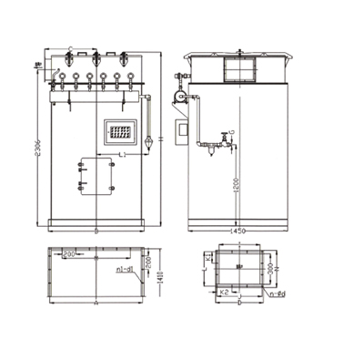 袋式脈沖倉頂除塵器